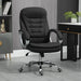 Vinsetto Ergonomic Office Chair with Linen Fabric Upholstery - Black - Green4Life