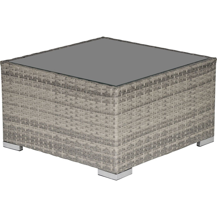 Outsunny Grey Rattan Coffee Table - Green4Life