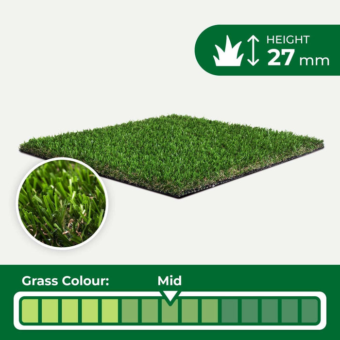 Selena 27mm Artificial Grass - 10 Years Warranty - Green4Life