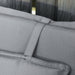 Set of 2 Garden Chair Cushions with High Back & Pillow - Grey (120L x 50W cm) - Outsunny - Green4Life