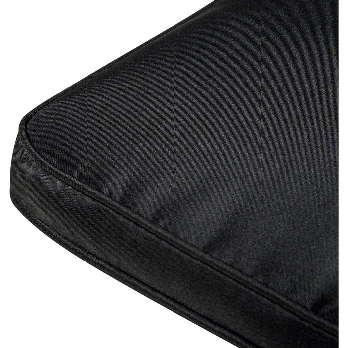 Set of 6 Chair Cushions with Straps - Black - Outsunny - Green4Life