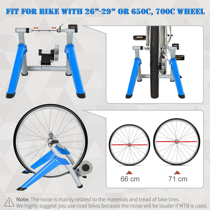 Steel 8-Level Indoor Bike Trainer Stand - Blue - Green4Life