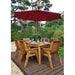 Six Seater Table Set Burgundy - Scandinavian Redwood - Green4Life