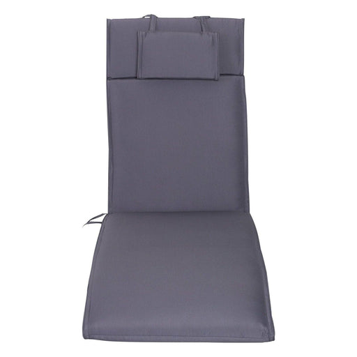 Sun Lounger Chair Cushion Replacement - Grey - Outsunny - Green4Life