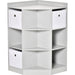 Grey Corner Storage Cabinet for Kids Playroom - Green4Life