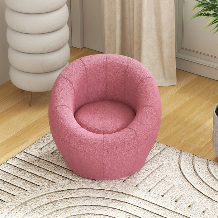 Modern Swivel Accent Chair - Pink - Green4Life