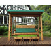 Three Seat Swing Green - Scandinavian Redwood - Green4Life