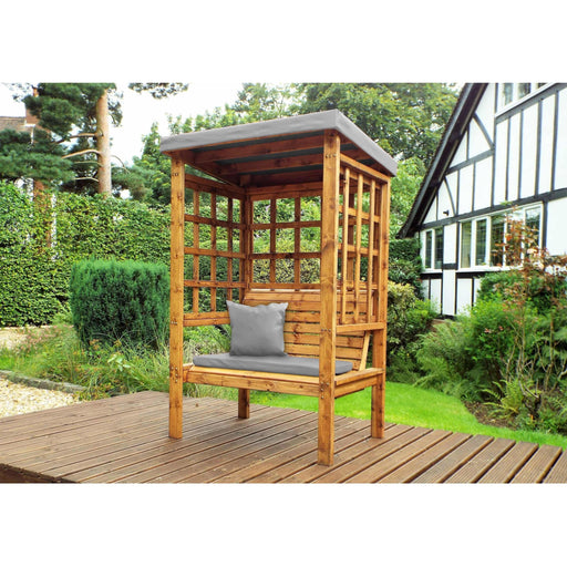 Two Seat Arbour Grey - Scandinavian Redwood - Green4Life