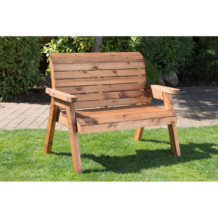 Two Seat Bench (Flat Pack) - Scandinavian Redwood - Green4Life