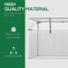 Outsunny 180L x 51W x 51H cm Polycarbonate Greenhouse with Aluminum Frame - Transparent - Green4Life