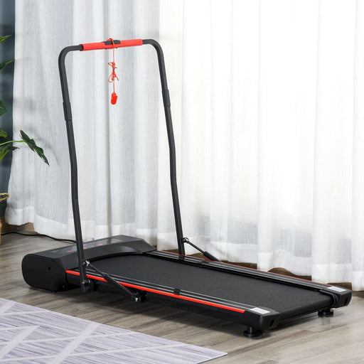 Foldable Treadmill with LED Display & Remote Control - Black/Red - Green4Life