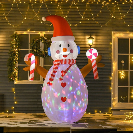 2.4m Christmas Inflatable Snowman with Candy - Green4Life