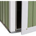 Outsunny 142 x 84 x 189cm Storage Shed with Sloped Roof & Lockable Door - Light Green - Green4Life