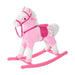 Childrens Plush Rocking Horse with Sound - Pink - Green4Life