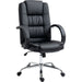 Vinsetto High Back Reclining PU Leather Office Chair with Padded Armrests and Adjustable Height - Black - Green4Life