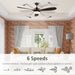 Ceiling Fan with Light - Brown - Green4Life