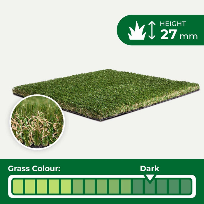 Victoria 27mm Artificial Grass - 10 Years Warranty - Green4Life