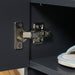 Modern Shoe Cabinet with 2 Doors & Open Shelf - Grey - Green4Life