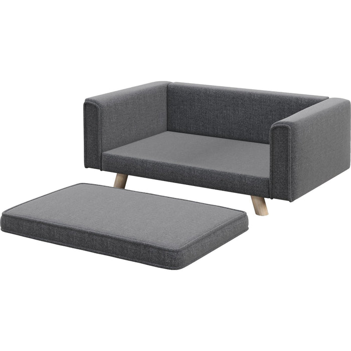 Modern Grey Elevated Pet Sofa – Small/Medium - Green4Life