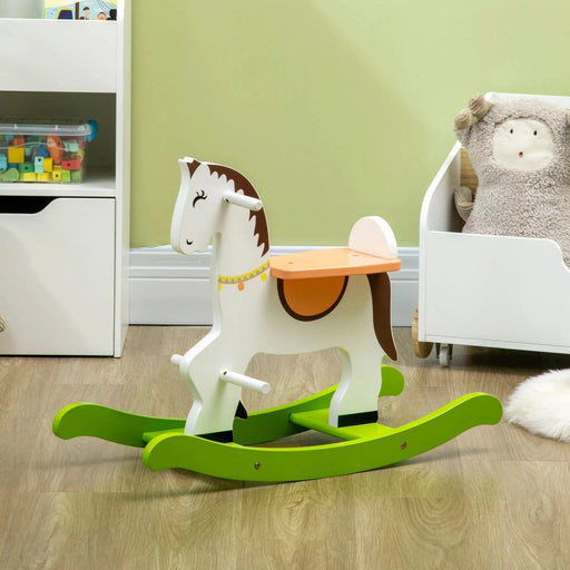 Rocking Horse Ride Toy, 68 x 27 x 50cm - Multicoloured - Green4Life