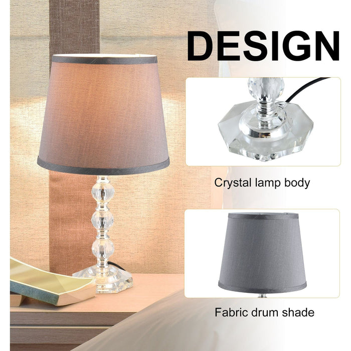 Elegant Crystal Bedside Table Lamp - Green4Life