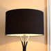 Free Standing Tripod Floor Lamp - Black & Silver - Green4Life