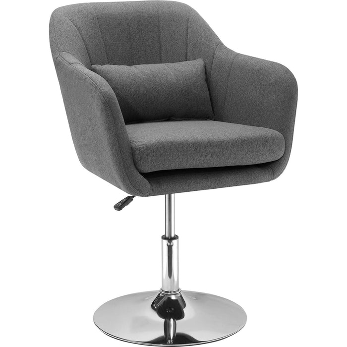 Swivel Accent Armchair with Adjustable Height - Dark Grey - Green4Life