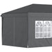 Outsunny 3x6m Pop-Up Gazebo with Adjustable Sides and Windows - Black - Green4Life