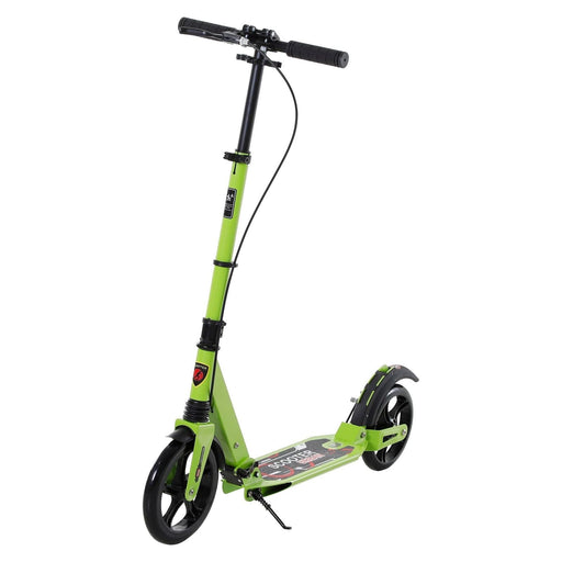 Foldable Scooter with Dual Brakes  Suitable for 14+ Years Old - Green - Green4Life