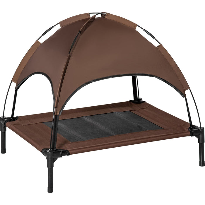 Café Breeze Elevated Pet Cot – Medium with UV Canopy - Green4Life