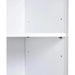 Kitchen Storage Trolley Unit with Wooden Top, 3 Shelves & Cupboard - White - Green4Life