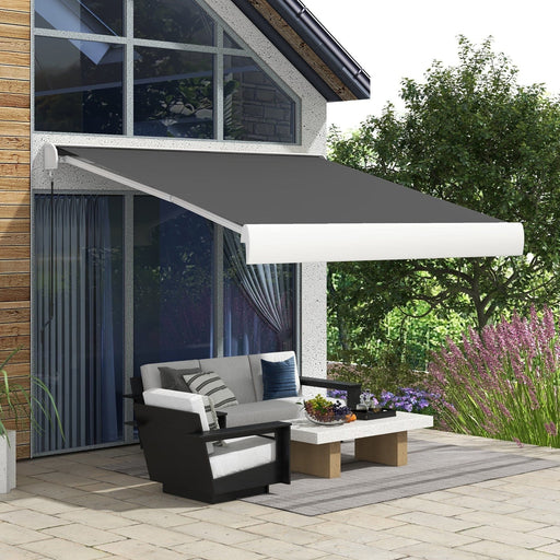 3x2.5m Eclipse Electric Retractable Awning with Remote - Outsunny - Green4Life