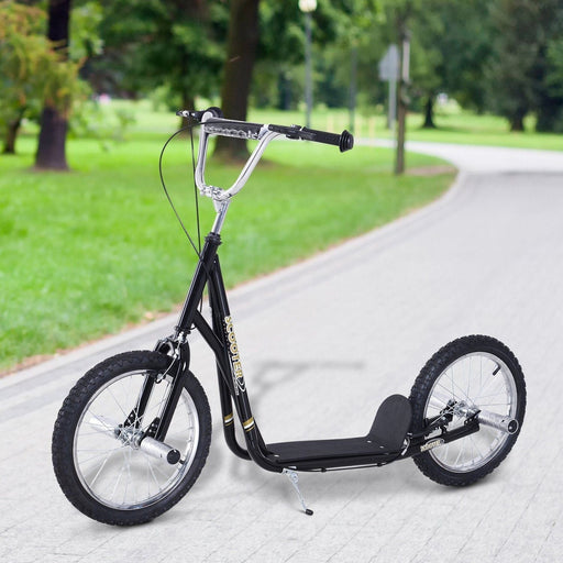 Scooter with 16" Pneumatic Tyres - Black - Green4Life
