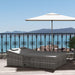 Outsunny Comfort Duo - Adjustable Double Rattan Sun Lounger Set - Grey - Green4Life