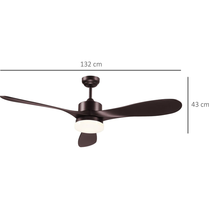 Ceiling Fan with Light - Brown - Green4Life