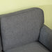 Three-Seater Studded Edge Sofa - Grey - Green4Life