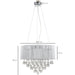 Modern Round Crystal Chandelier with Pendants 54W x 40H cm - Green4Life