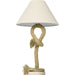 Twisted Rope Table Lamp with Beige Fabric Lampshade - Green4Life