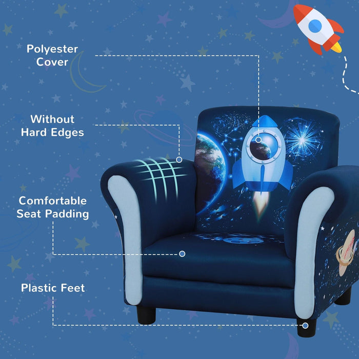 Blue Orbit Explorer Kids Space-Themed Armchair - Green4Life