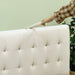 Cream White Modern Loveseat with Storage and Tufted Design - Green4Life