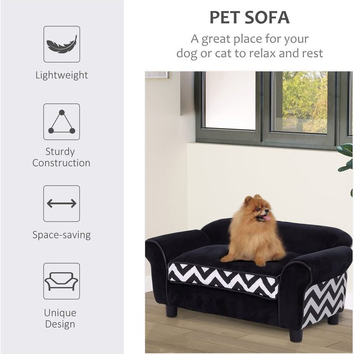 Mini Black Elegance Pet Sofa – XS Comfort - Green4Life