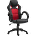 Vinsetto Faux Leather High-Back Office Chair - Black/Red - Green4Life