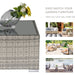 Outsunny Grey Rattan Coffee Table - Green4Life