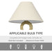 Twisted Rope Table Lamp with Beige Fabric Lampshade - Green4Life