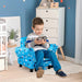 Starry Sky Blue Mini Sofa for Kids with Footrest - Green4Life