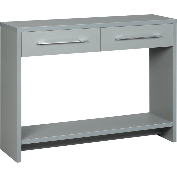 Console Table with Shelf and Drawers - Grey - Green4Life