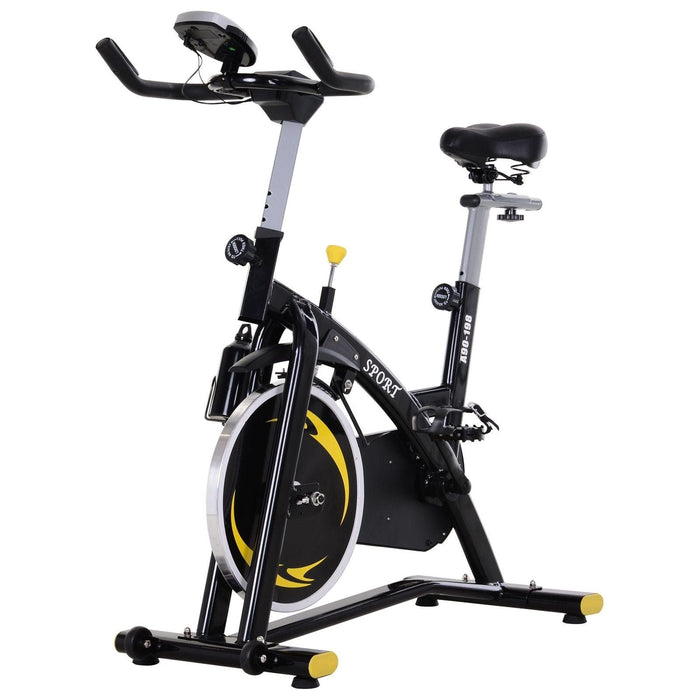 Steel Flywheel Exercise Bike - Black/Yellow - Green4Life