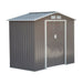 Outsunny 7 x 4 ft Lockable Metal Garden Shed with Air Vents - Grey - Green4Life