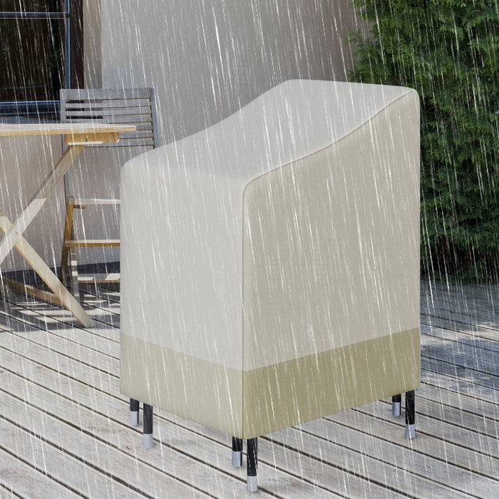 70L x 90W x 70-115H cm Outsunny Waterproof Furniture Cover - Beige - Green4Life