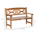 Outsunny 2-Seater Wooden Garden Bench - Green4Life